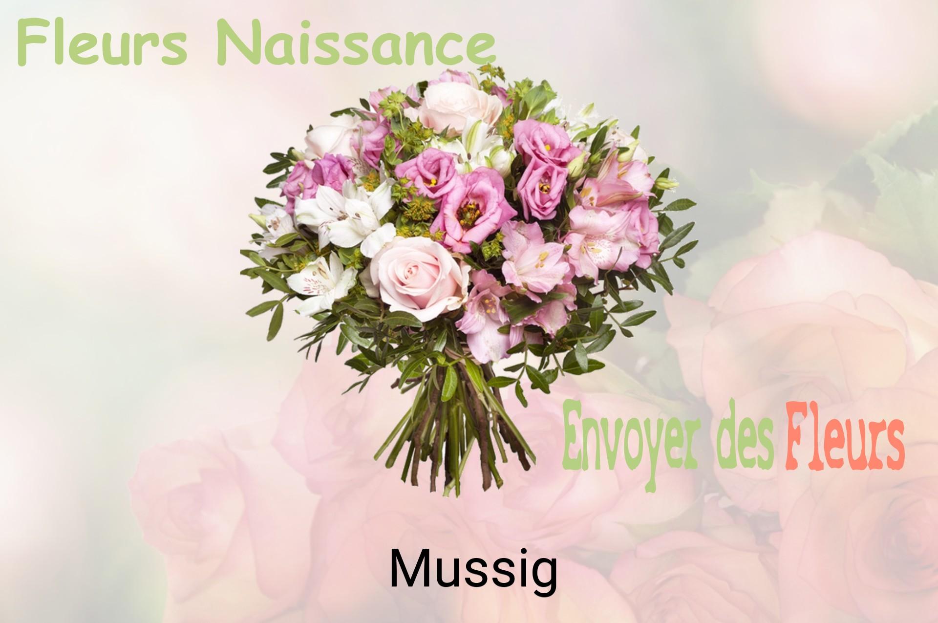 Bouquet de fleurs de naissance livré à Mussig